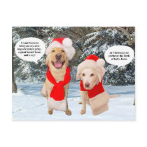 Myrtie & Moses on Christmas postcards