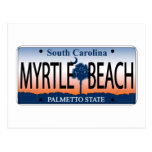 Myrtle Beach License Plate postcards