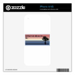 Myrtle Beach SC Palm Tree Decal For The iPhone 4S