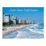 myrtle beach, south carolina, beach, ocean, card,