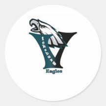 MYSA Vicksburg Eagles Football Round Stickers