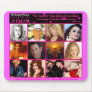 MYSPACE 15 SELECTED ARTIST MOUSE PAD (HOT PINK)