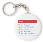 Myspace alerts online funny parody key chains