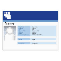 Myspace Dark - Chubby Business Cards