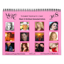 MYSPACE MUSIC CALENDAR 2008 ( IN LIGHT PINK )