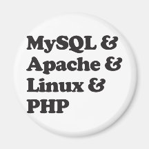 Mysql Apache Linux PHP Fridge Magnet