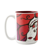 Mystere, the Fire Dancer mugs