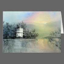 Mysterious Boathouse Card