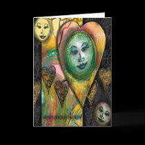 Mysterious Moon Greeting Card cards