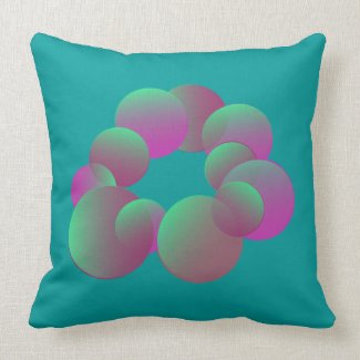 Mystery Bubbles American MoJo Pillow throwpillow