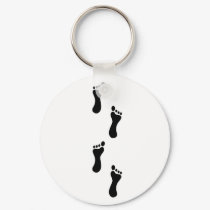 Mystery Footprints keychains