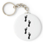 Mystery Footprints Key Chain