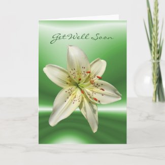 Mystery Lily ~ get well card