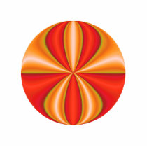 mystery orange photo sculptures