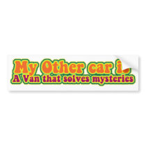 Mystery solving van! bumper stickers by Anotherfort Mystery solving van! bumper stickers