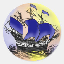 Mystery Tall Ship Stickers