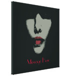 Mystery Woman  Wrapped Canvas Canvas Prints