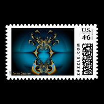 Mystic Ball Fractal Postage Stamp