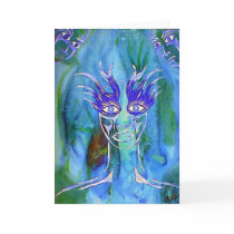Mystic Blue Greeting Cards by Redmonk Mystic Blue Greeting Cards
