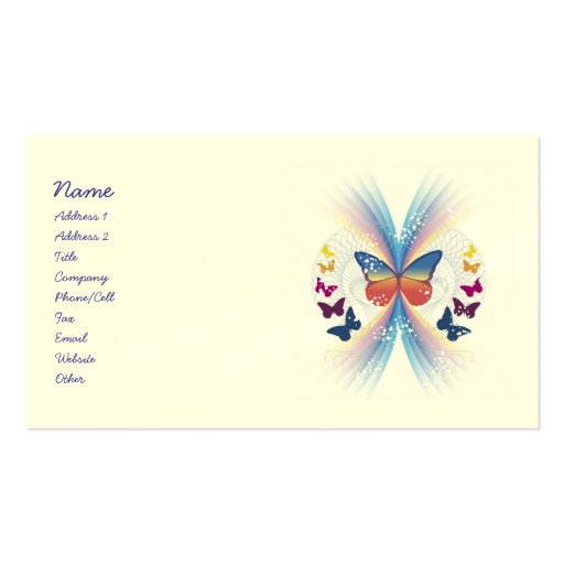 Mystic Butterfly Business Cards
