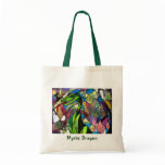 Mystic Dragon Tote bags