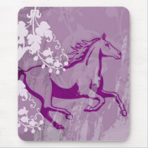 Mystic Garden Horse (Lt. Purple) mousepads