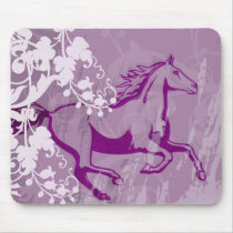Mystic Garden Horse (Lt. Purple) mousepads