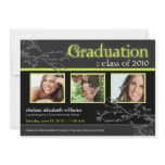 Mystic Goth Custom Graduation Announcement (lime)