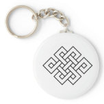 Mystic Knot - B&W 1 Keychains