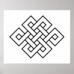 Mystic Knot - B&W 1 posters