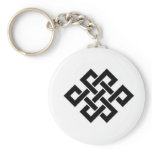 Mystic Knot - B&W 2 Key Chain