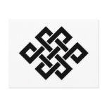 Mystic Knot - B&W 2 Post Card