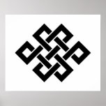 Mystic Knot - B&W 2 Posters