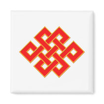 Mystic Knot - Red & Yellow Magnet
