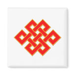 Mystic Knot - Red & Yellow Magnet