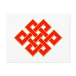 Mystic Knot - Red & Yellow Post Card