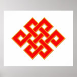 Mystic Knot - Red &amp; Yellow Posters