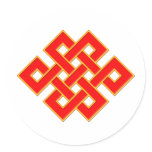 Mystic Knot - Red & Yellow Stickers