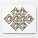 Mystic Knot - Silver & Gold 1 Mousepads