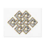 Mystic Knot - Silver & Gold 1 Postcards
