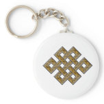 Mystic Knot - Silver & Gold 2 Key Chain