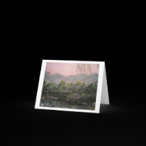 "Mystic Lake" Horizontal Notecard cards