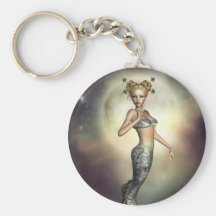 Mystic Moon Mermaid Keychain