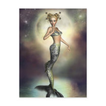 Mystic Moon Mermaid postcards by emmamarlow Mystic Moon Mermaid postcards