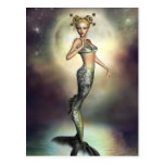 Mystic Moon Mermaid Postcard