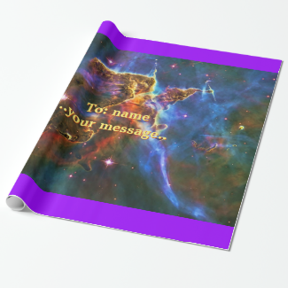 Mystic Mountains - Carina Nebula Astronomy Image Wrapping Paper