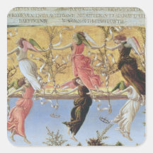 Mystic Nativity Square Sticker