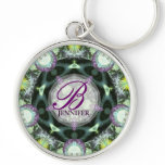 Mystic Nature Geometry Monogram Keychain