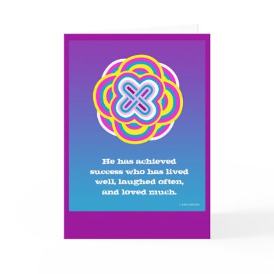 Mystic Rose Knot Card by DARLENE by DarleneArtist