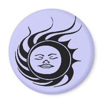 Mystic Sun magnets by BambiW Mystic Sun magnets